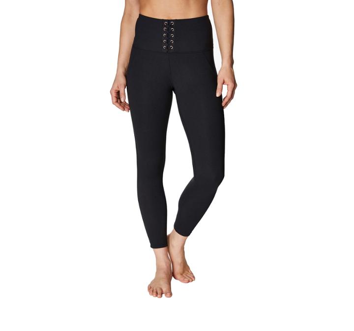 Betseyjohnson High Waisted Lace Up Legging Black