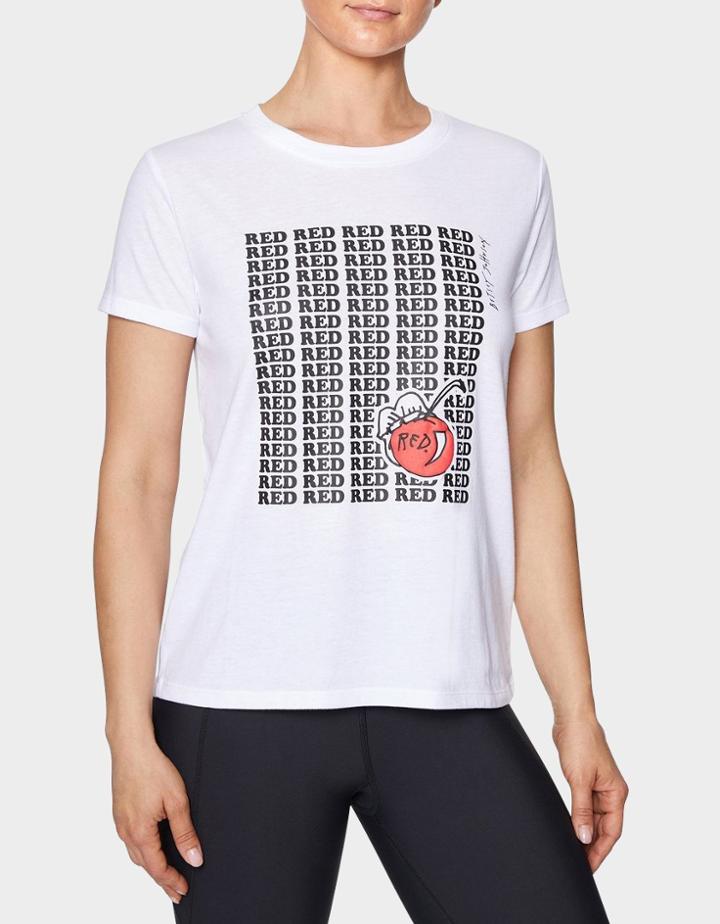 Betseyjohnson Red Cherry Short Sleeve Tee White