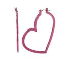Betseyjohnson Boom Hoop Heart Hoops Fuchsia