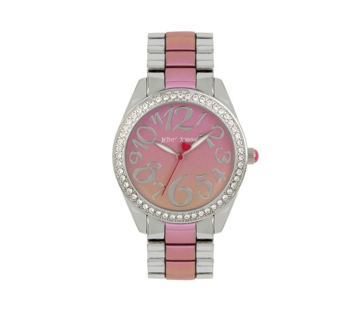 Betseyjohnson Rainbow Face Pink Multi Watch Pink Multi