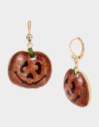 Betseyjohnson Just Treats Pumpkin Drop Earrings Orange