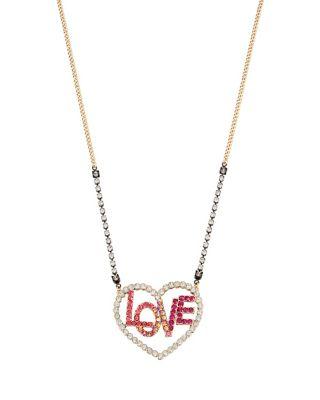 Steve Madden Harlem Shuffle Open Love Pendant Multi