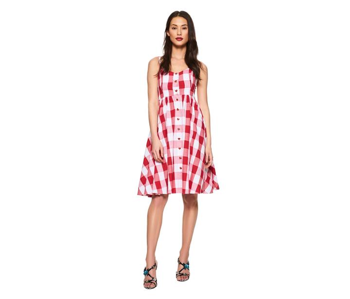 Betseyjohnson Playful Picnic Dress Red White