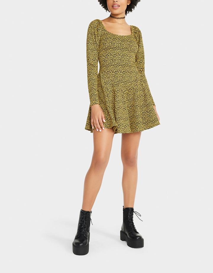Betseyjohnson Cheetahbout It Dress Tan