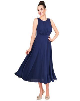 Steve Madden Flowing Elegance Dress Navy