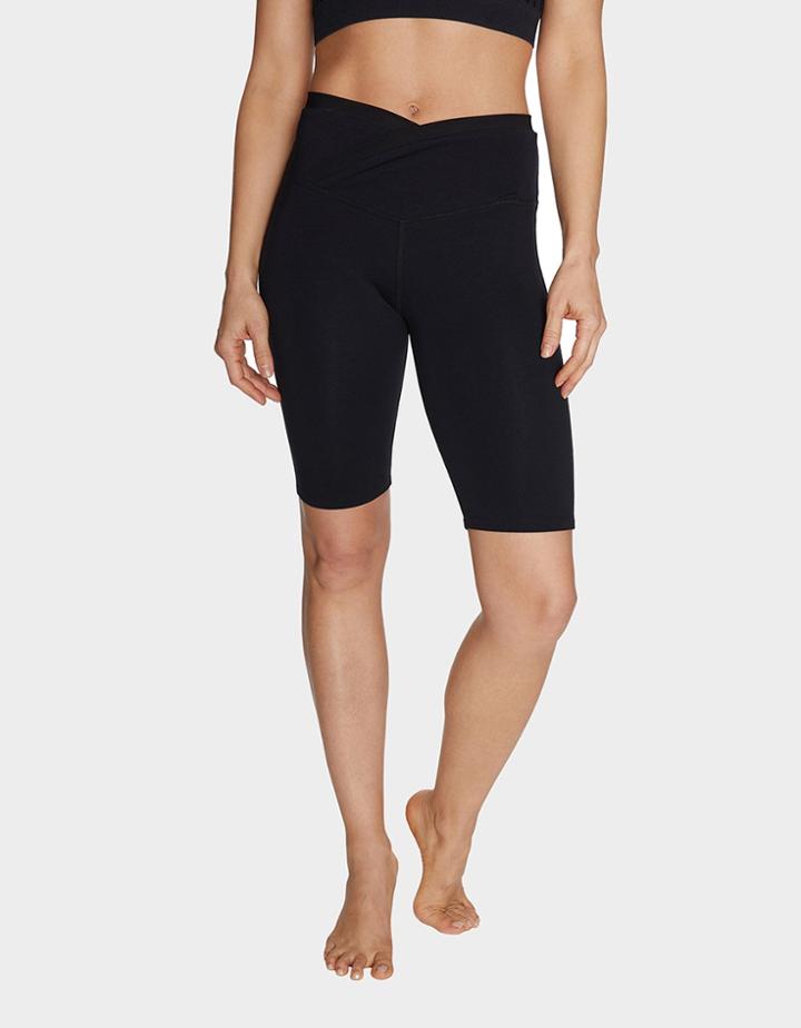 Betseyjohnson Overlap Waistband Bike Short Black