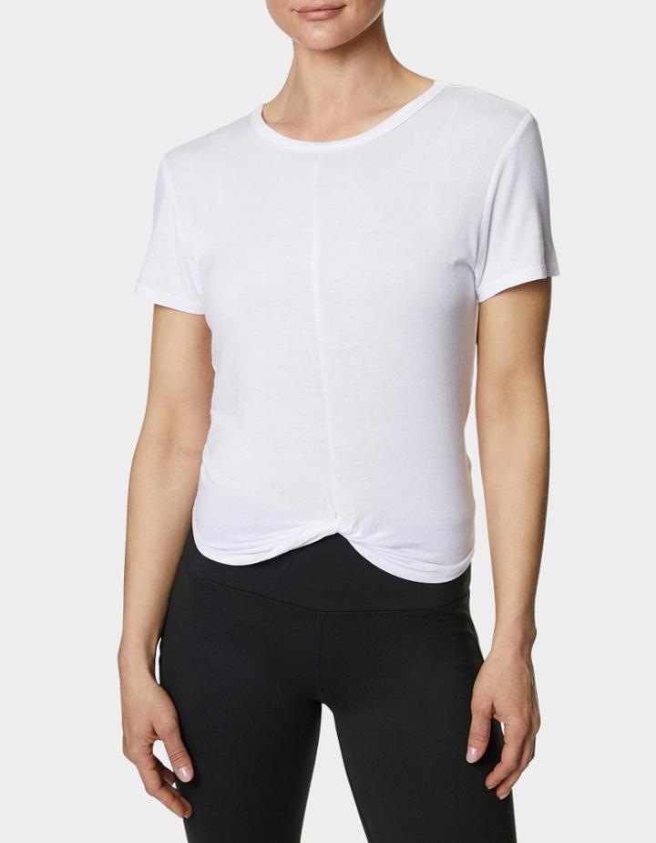 Betseyjohnson Twist And Shout Crop Tee White