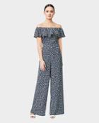 Betseyjohnson After Dark Dotted Jumpsuit Black