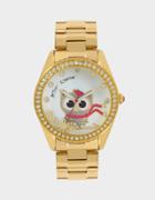 Betseyjohnson Cuddly Owl Watch Gold
