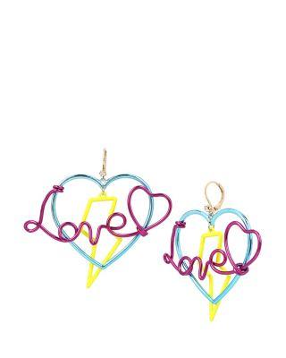 Steve Madden Harlem Shuffle Love Earrings Multi