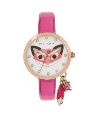 Steve Madden Feelin Foxy Charm Watch Pink
