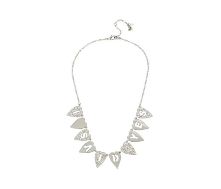 Betseyjohnson Blue Kitsch I Said Yes Necklace Crystal