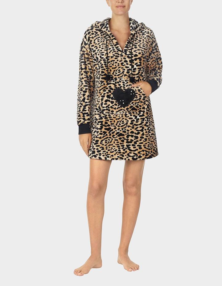 Betseyjohnson Cozy Time Plush Tunic Leopard