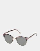 Betseyjohnson Buttoned Up Printed Sunglasses Leopard
