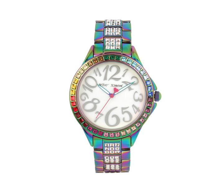 Betseyjohnson Bling Time Oilslick Watch Multi