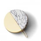 La-ta-da Marble & Metal Round Barrette