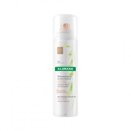 Klorane Dry Shampoo With Oat Milk - Natural Tint - For Brunette To Dark Hair
