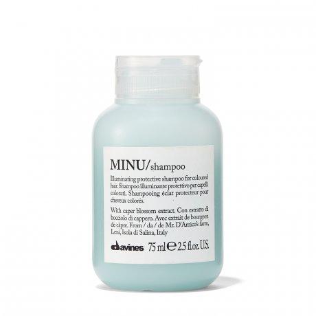 Davines Minu Illuminating Shampoo - For Color-treated Hair - Travel-size