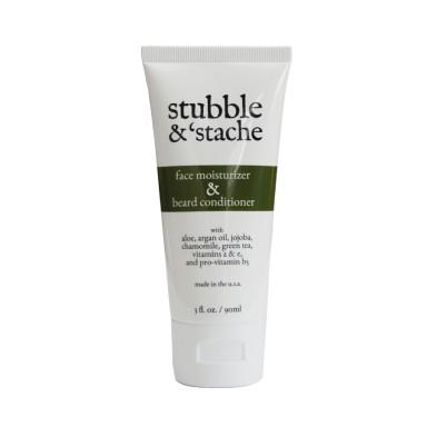Stubble & 'stache Face Moisturizer And Beard Conditioner