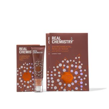 Real Chemistry Luminous 3-minute Peel And Mask Kit