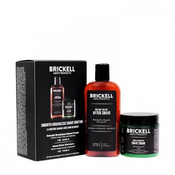 Brickell Men's Products Brickell Mens Products Smooth Brushless Shave Routine