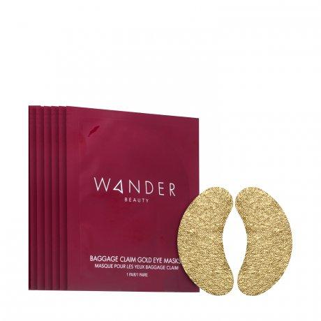 Wander Beauty Baggage Claim Gold Eye Masks