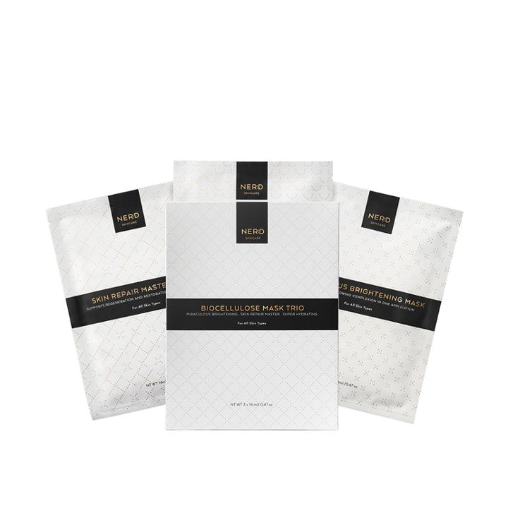 Ner:d Skincare Biocellulose Mask Trio