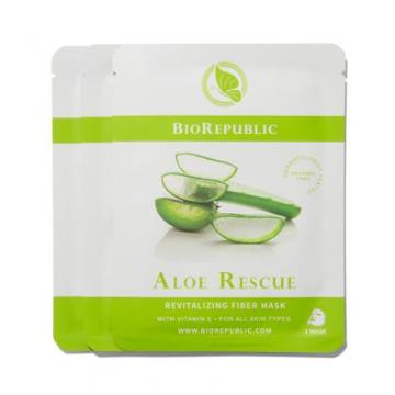 Biorepublic Skincare Aloe Rescue Revitalizing Fiber Masks