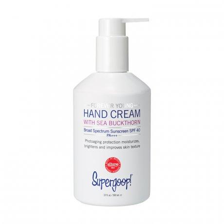 Supergoop! Forever Young Hand Cream With Sea Buckthorn Broad Spectrum Sunscreen Spf 40 - 10 Oz.
