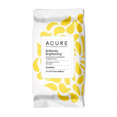Acure Organics Brilliantly Brightening Coconut Cleansing Towelettes