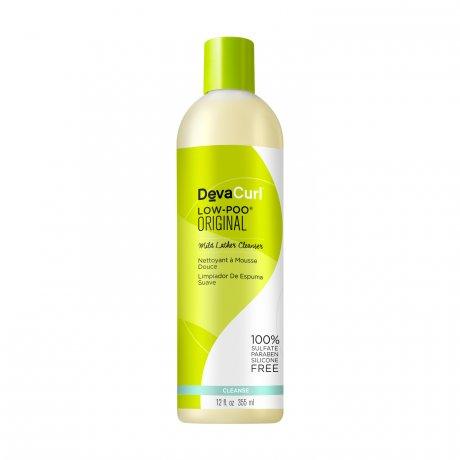 Devacurl Low-poo Original Mild Lather Cleanser - For Curly Hair - 12 Oz.