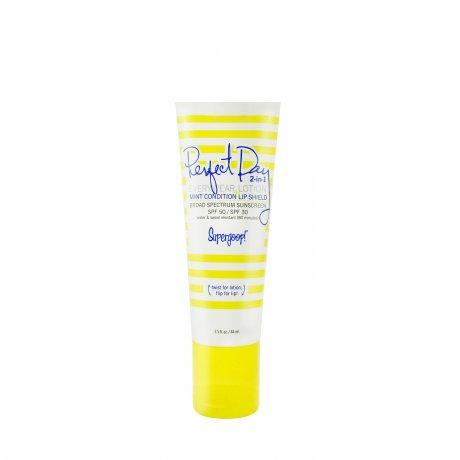 Supergoop! Perfect Day 2-in-1 Everywear Lotion Spf 50 + Mint Condition Lip Shield Spf 30