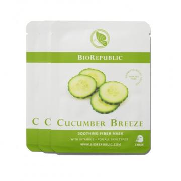 Biorepublic Skincare Cucumber Breeze Soothing Fiber Mask Set