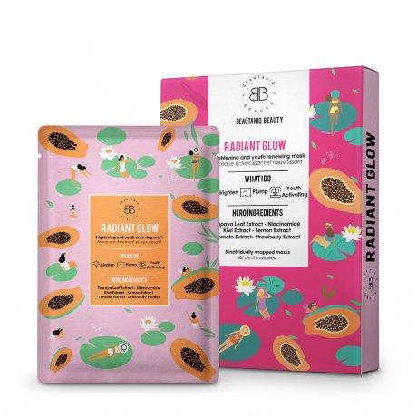 Beautaniq Beauty Radiant Glow Sheet Mask - 5 Pack
