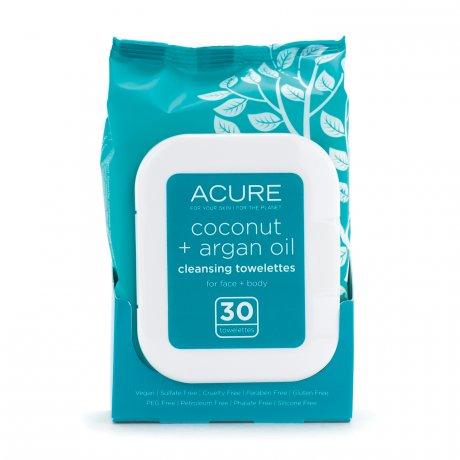 Acure Organics Coconut & Argan Oil Cleansing Towelettes