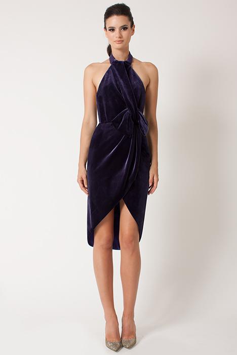 Black Halo Admire Dress In Italian Plum, Size 12