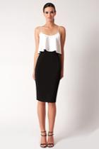 Black Halo Genevieve Piece Dress In Rope White-black, Size 2