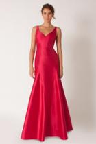 Black Halo Makonde Gown In Cerise, Size 0