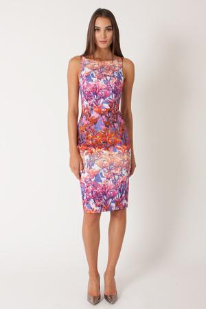 Black Halo Shanna Sheath Dress In Print, Size 2