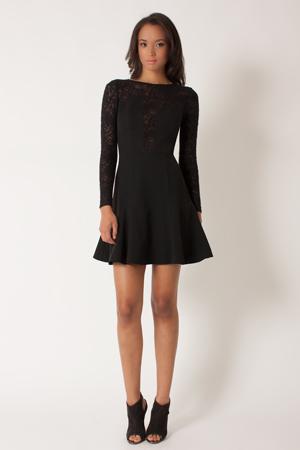 Black Halo Raleigh Dress In Black, Size 0