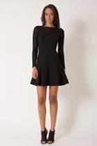 Black Halo Raleigh Dress In Black, Size 0