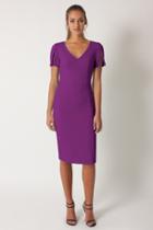 Black Halo Olive Sheath Dress In Hyacinth, Size 0