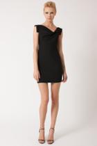 Black Halo Classic Jackie O Dress Mini Dress 35 In Black, Size 10