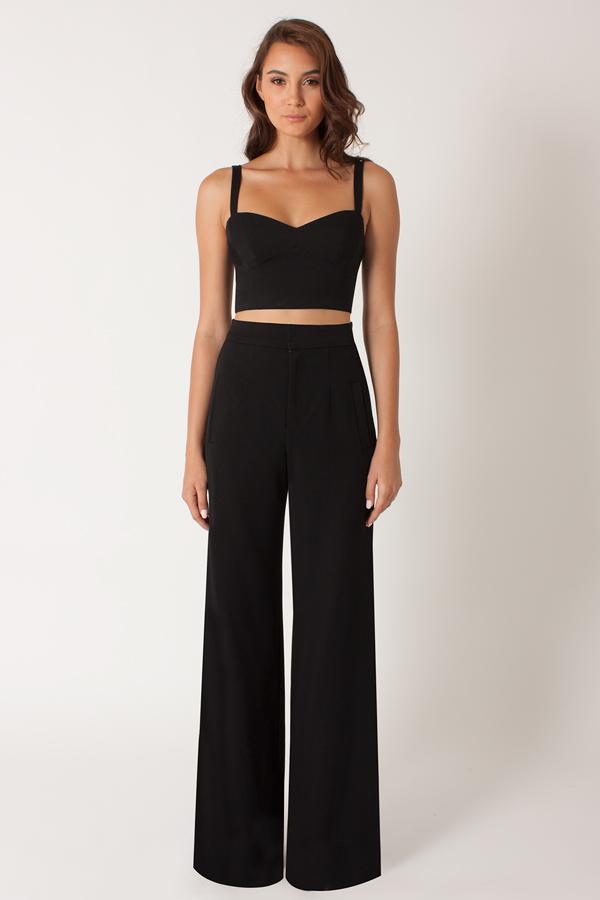 Black Halo Kalem 2-piece Jumpsuit In Black, Size 12