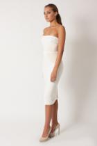 Black Halo Eve Shelina Cb Cocktail Sheath Dress In Porcelain Buttercream, Size 0