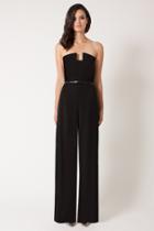 Black Halo Lena Jumpsuit In Black, Size 12