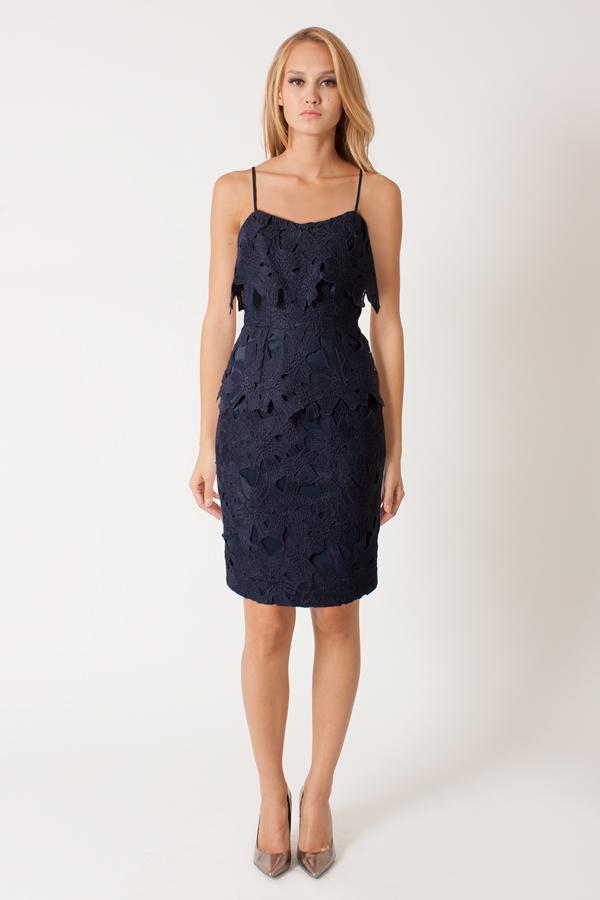 Black Halo Ora Sheath Dress In Airforce, Size 10