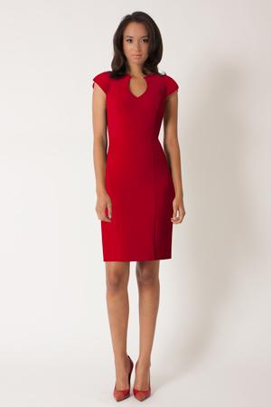 Black Halo Stefan Sheath Dress In Bonfire, Size 12