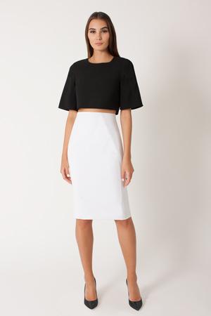 Black Halo Nanette Top In Black, Size 0