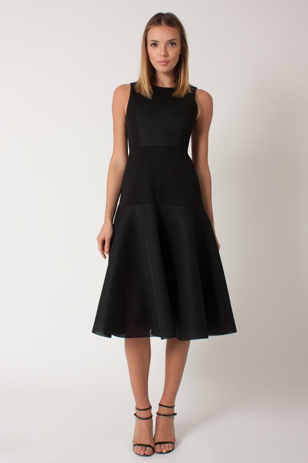 Black Halo Vogue Dress In Black, Size 12
